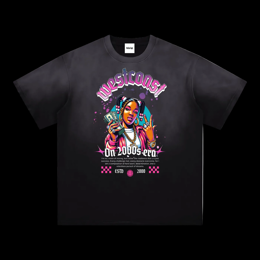 Raised on 2000's era Money Sunfade Edge Gradient T-Shirt