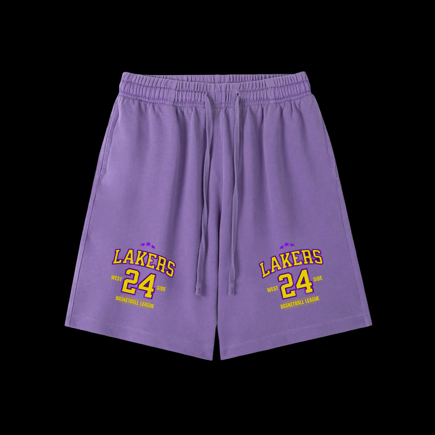 Westside Lakers Vintage Wash Cotton Shorts