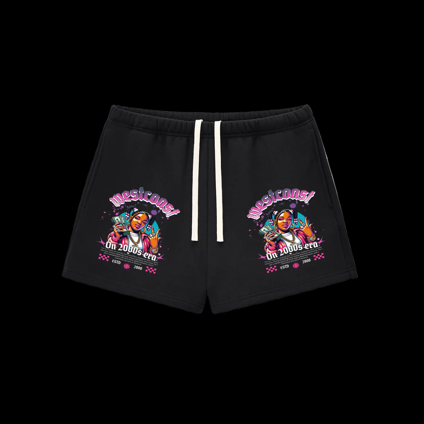 Raised on 2000's era Money Essential Fleece Drawstring Sweatshorts