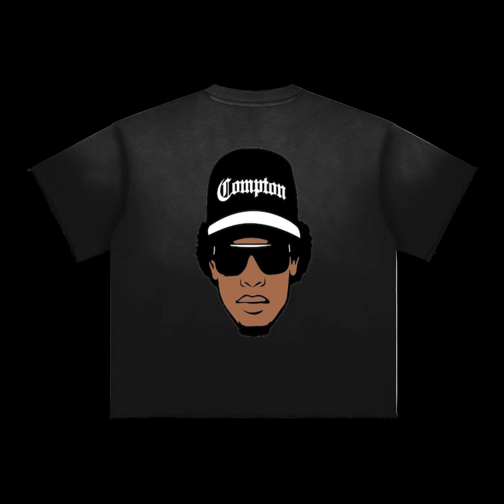 Crusing Down in My 64 Sun Fade Raw Edge T-Shirt